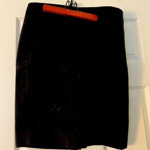 Black, straight, wool skirts - JCrew Factory